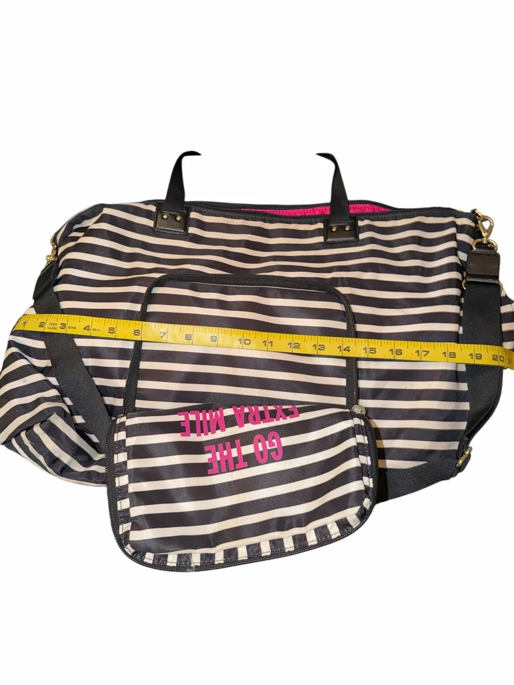 Kate Spade Striped Duffle Bag